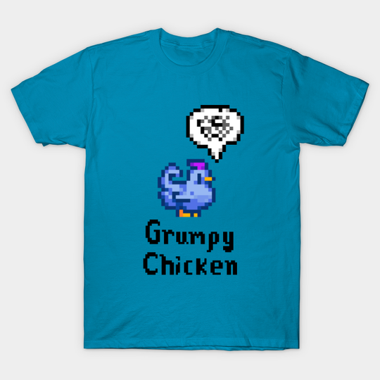 Grumpy Chicken - Stardew Valley Animal - T-Shirt