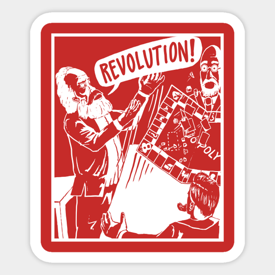 Marxist Monopoly (no text) - Marx - Sticker