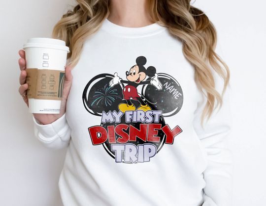 Disney Mickey My First Disney Trip Sweatshirt, Mickey Disney Trip
