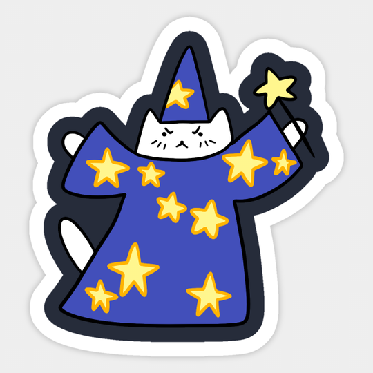 Wizard Cat - Wizard - Sticker