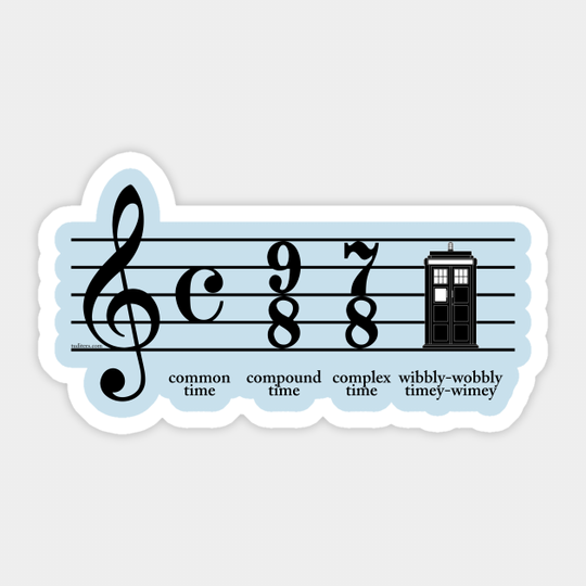 Wibbly-wobbly timey-wimey - Doctor Who - Sticker