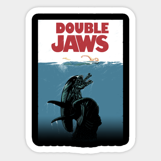 Double Jaws - Jaws - Sticker