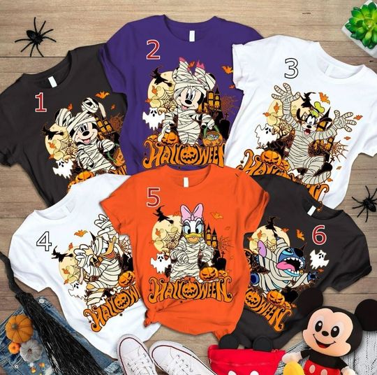 Mummy Mickey Disney Halloween Matching T-Shirt