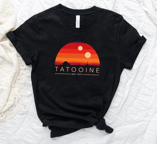 Tatooine Sunset T-Shirt, Star Wars T Shirt,  Tatooine Shirt, Luke Skywalker Shirt, Disney Teee