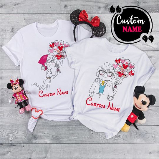 Disney Valentine Couple Shirts, Carl And Ellie Valentine's Day