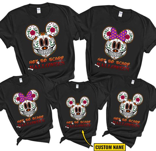 Discover Personalized Disney Not So Scary Halloween Shirts, Family Matching Shirts
