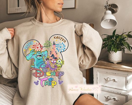 Monster Inc Sweatshirt, Disney Monster Inc Sweatshirt, Mike Wazowski Shirt