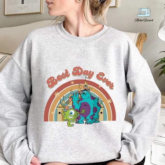 Disney Pixar Monsters, Best Day Ever Mike Sully Sweatshirt