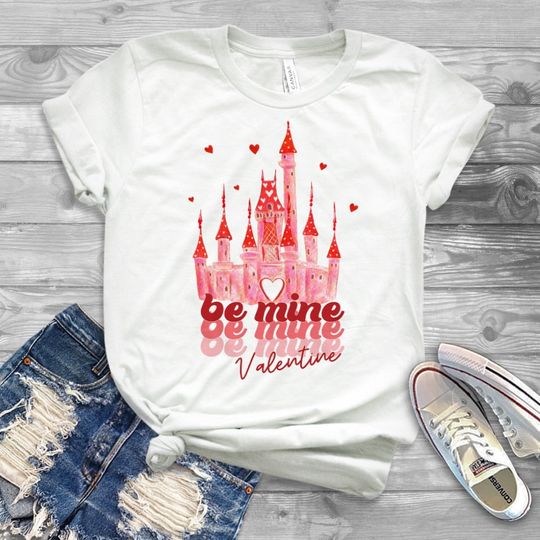 Discover valentine disney shirt, my valentine disney shirt, be mine disney shirt, disney on valentines day, valentines day shirt, red, pink, vday