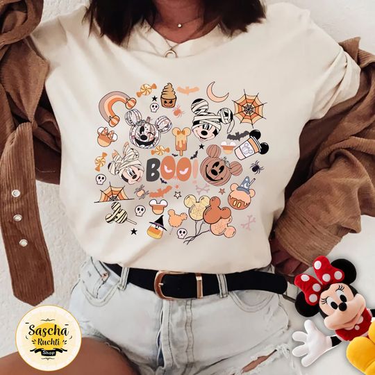 Disney Spooky Season Sweatshirt, Vintage Disney Halloween Shirt, Disney Boo Hoodie