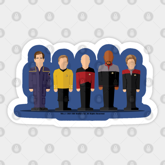 Captains - Star Trek - Sticker