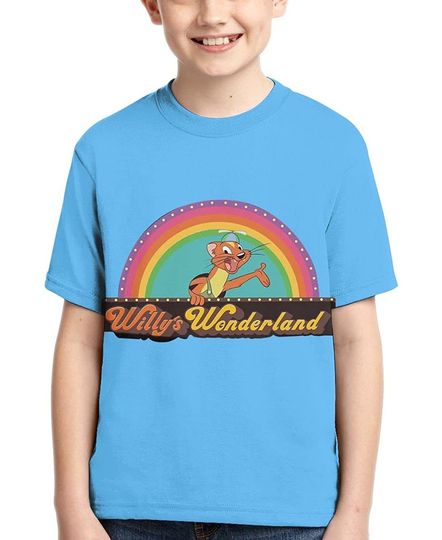 Willy's Joyful Wonderland Tumbler 30 Oz Youth 3d Print Short Sleeve For Boys Girls,black,