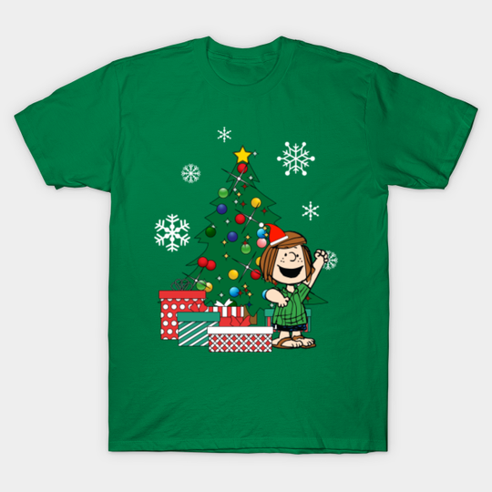 Peppermint Patty Around The Christmas Tree Peanuts - Peppermint Patty - T-Shirt