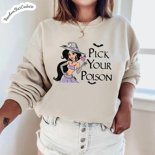 Pick Your Poison Jasmine Disney Halloween Sweatshirt