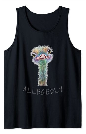 Creative Allegedly Ostrich T shirt Kids Flightless Bird Tee Tank Top