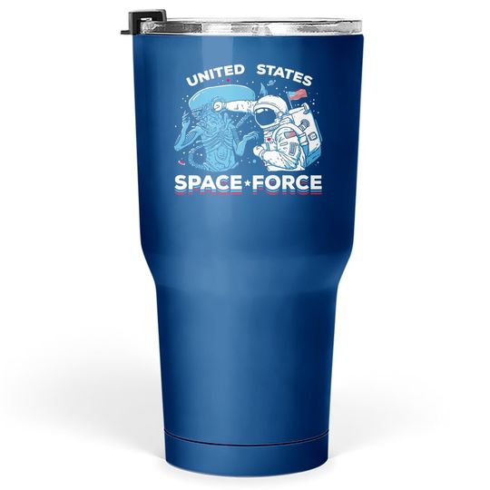 U.s. Space Force | United States American Military Alien Fight Tumbler 30 Oz