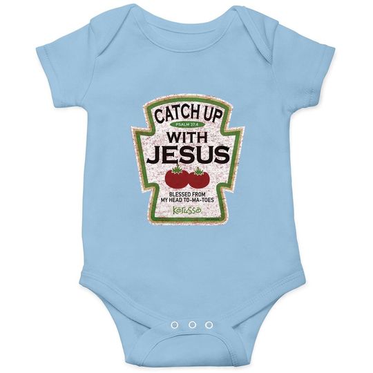 Jesus Baby Bodysuit Antique Design, God Lover Gift, Christian Baby Bodysuit