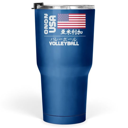 Usa Volleyball America Japan Tokyo United States Tumbler 30 Oz