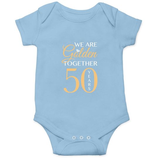 Romantic Baby Bodysuit For Couples - 50th Wedding Anniversary Baby Bodysuit