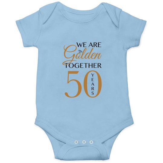 Romantic Baby Bodysuit For Couples - 50th Wedding Anniversary Baby Bodysuit