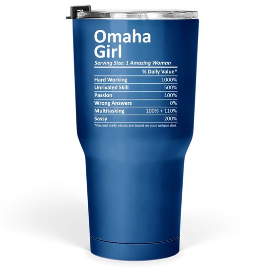 Omaha Girl Nebraska Tumbler 30 Oz