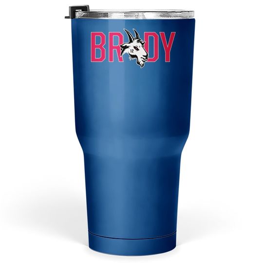 Tom Brady Goat Tumbler 30 Oz