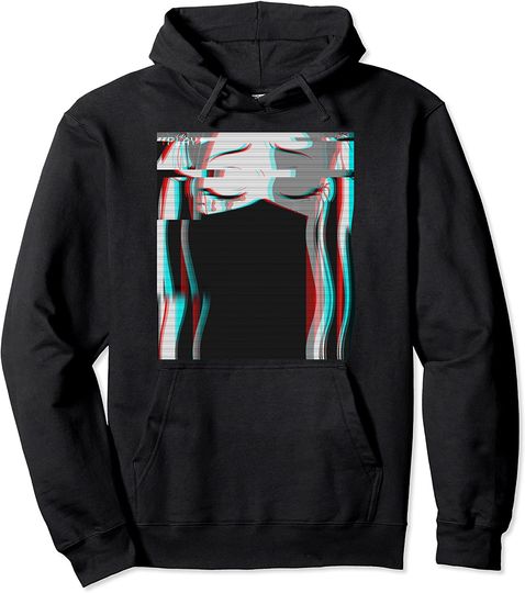 Sad Manga Hoodie Vaporwave Aesthetic Sad Anime Girl Retro Eboy Egirl Harajuku Pullover