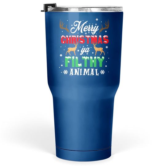 Home Alone Merry Christmas You Filty Animal Tumbler 30 Oz
