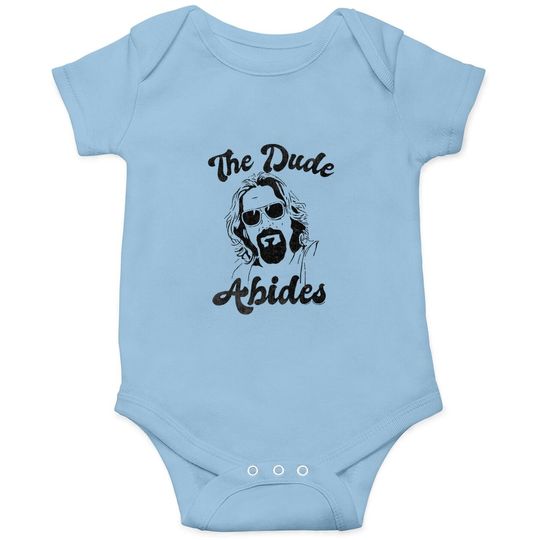 American Classics The Big Lebowski 90s Movie The Dude Abides Adult Short Sleeve Baby Bodysuit Graphic Tee