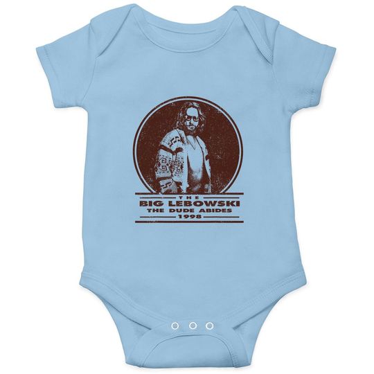 The Big Lebowski Distressed Dude Abides Stamp Graphic Tee