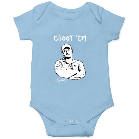 Lucky Star Swamp People Choot'em Baby Bodysuit Fashion Cotton Round Neck Short Sleeve Tees Black
