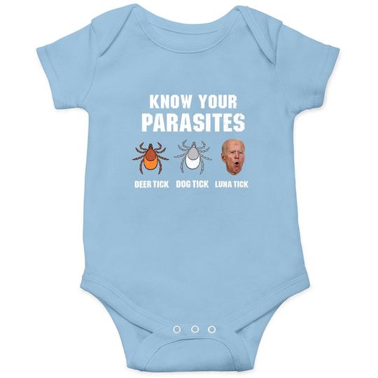 Know Your Parasites Anti Joe Biden Baby Bodysuit