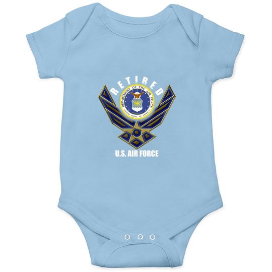 Retired Us Air Force Veteran Baby Bodysuit Retirement Baby Bodysuit