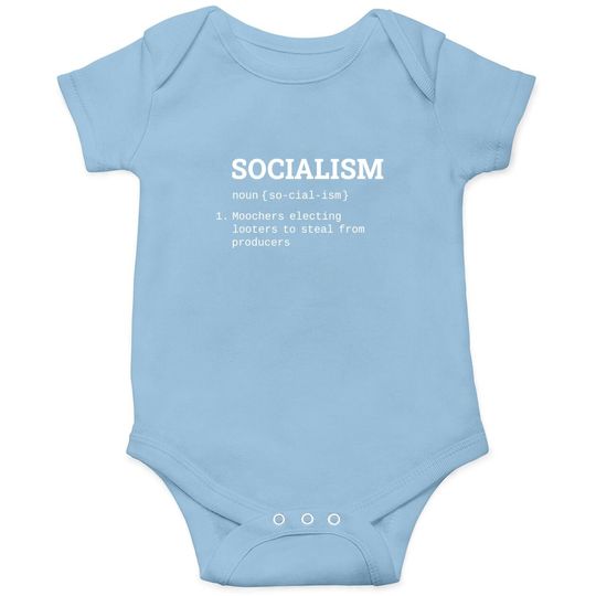 Anti Socialist Socialism Sucks Anti Liberal Baby Bodysuit
