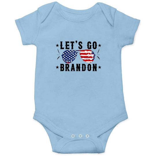 Lets Go Brandon - Let's Go Brandon Anti Liberal Us Flag Baby Bodysuit