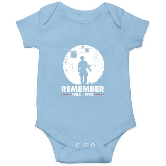 Vietnam War Remember - Military Veteran Baby Bodysuit