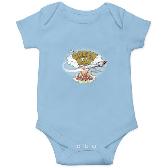 Discover Green Day Dookie Album Cover Rock Music Punk Baby Bodysuit