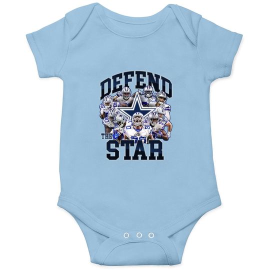 Defend The Star Dallas Cowboys Baby Bodysuit