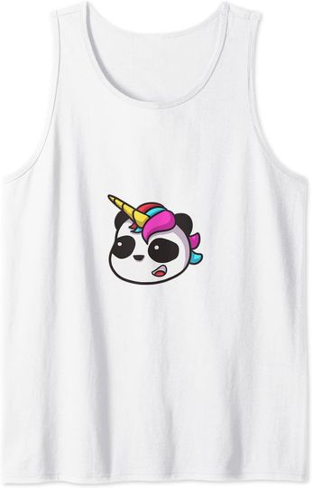 Panda Unicorn Tank Top Cute