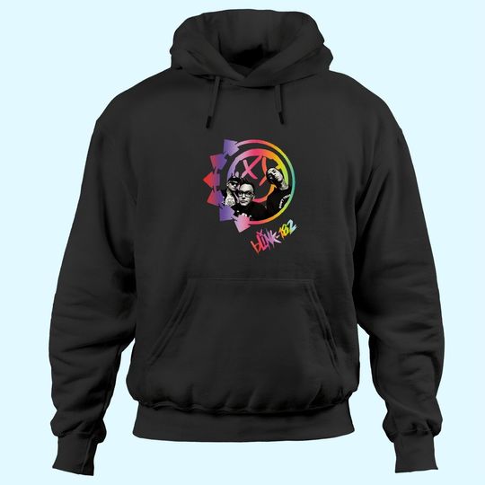 Blink-182 Logo Watercolor Ar Rock Band Hoodies