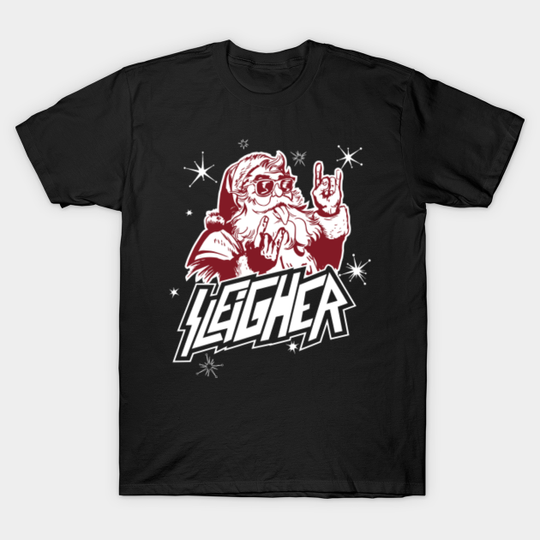 Sleigher - Christmas Gift Santa - T-Shirt