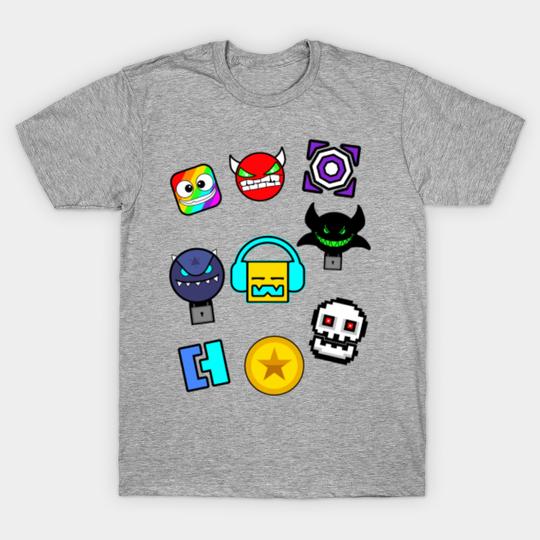 Geometry Dash - Icons - Geometry Dash - T-Shirt
