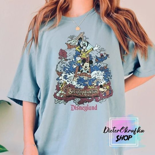 Retro Splash Mountain Mickey and Friends Shirt, Disney Shirt, Splash Mountain Shirt