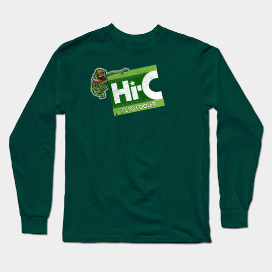 Vintage Hi-C Ecto Cooler Slimer (Distressed) - Ecto Cooler - Long Sleeve T-Shirt