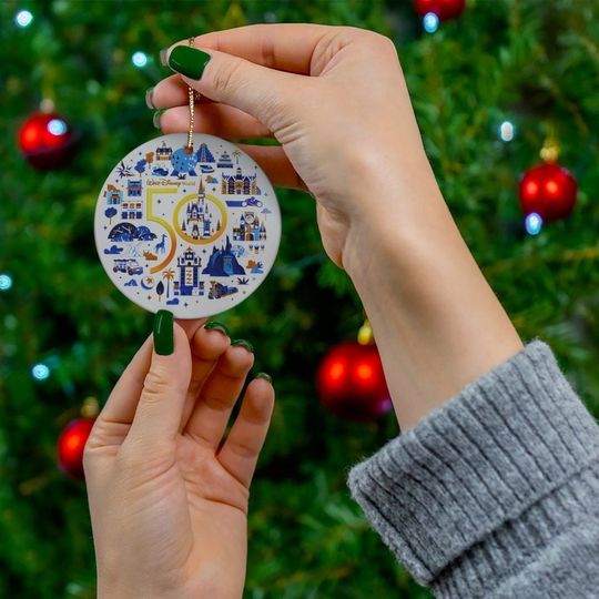 Disney 50th Anniversary Ceramic Ornament