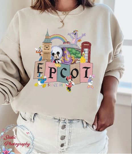 Disney Epcot Sweatshirt, Epcot Family Sweatshirt