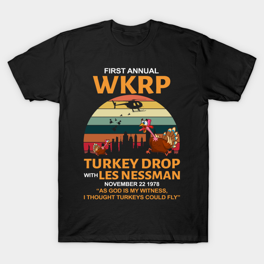 wkrp turkey drop vintage - Wkrp Turkey Drop - T-Shirt