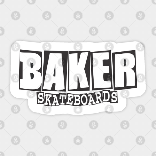Baker Skateboards - T Shirtdesign - Sticker