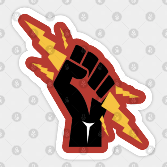 Lightening Fist - Lightning Bolt - Sticker