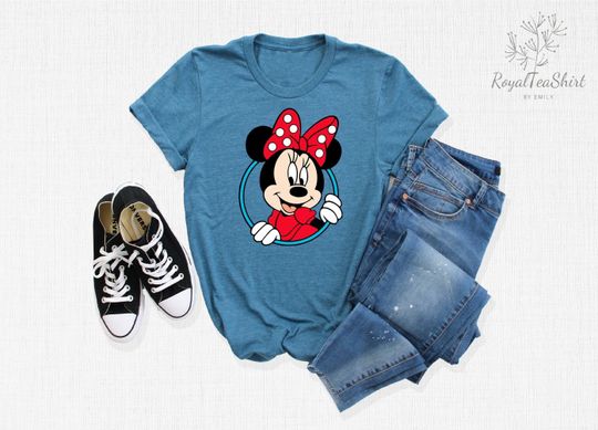 Minnie Head Shirt, Minnie Mouse Shirt, Minnie Ear Shirt, Disney Ear Shirt